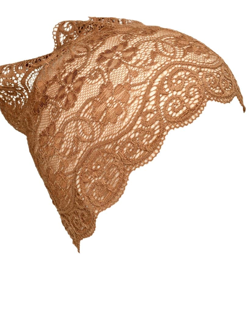 Girls and Womens Hijab Cap Hijab Headband, Under Hijab Scarf Tawny and Golden Naqab Head Scarf (2 pcs) view 3