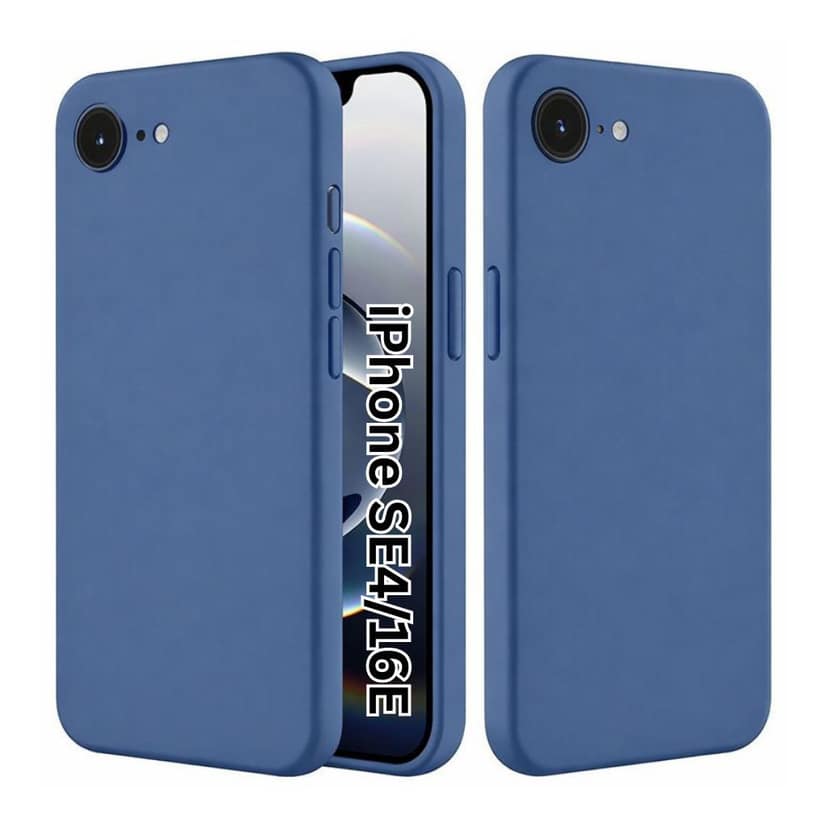 V3Deals Silicone Back Cover Compatible for iPhone SE4/16E, Scratch-Resistant, Anti-Fingerprint, Raised Screen Edge Protection 1.2mm
