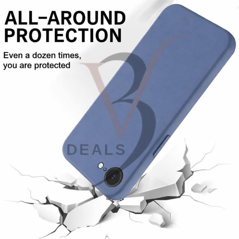 V3Deals Silicone Back Cover Compatible for iPhone SE4/16E, Scratch-Resistant, Anti-Fingerprint, Raised Screen Edge Protection 1.2mm view 2
