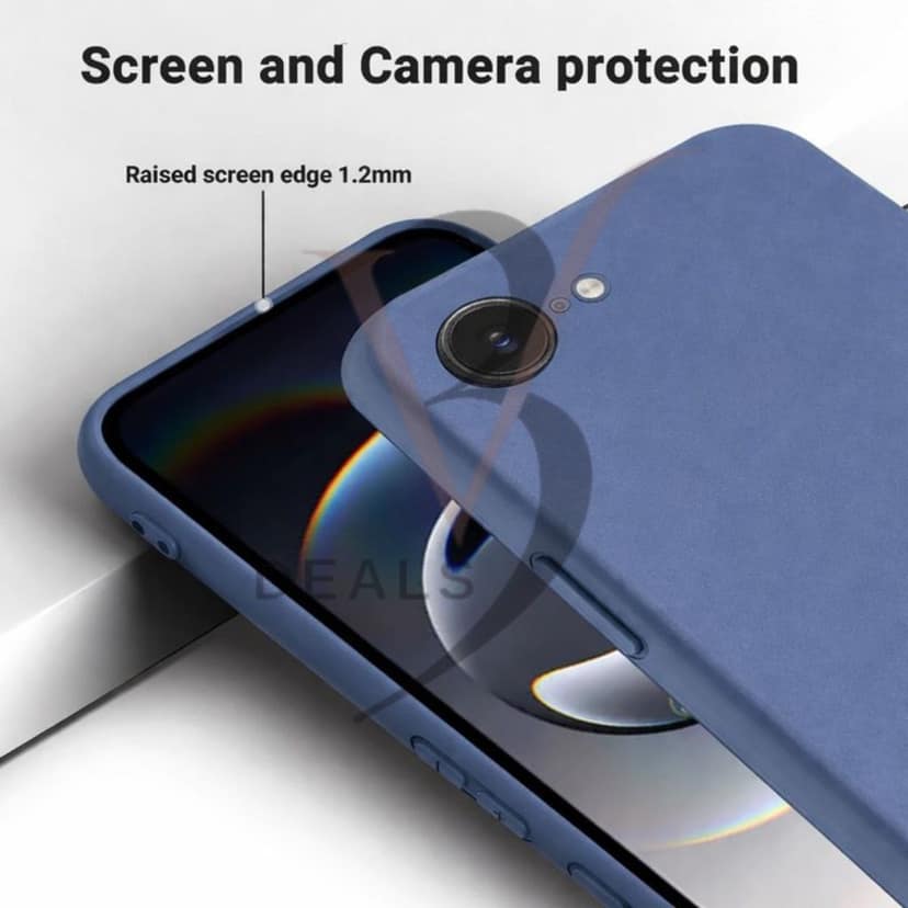 V3Deals Silicone Back Cover Compatible for iPhone SE4/16E, Scratch-Resistant, Anti-Fingerprint, Raised Screen Edge Protection 1.2mm view 5