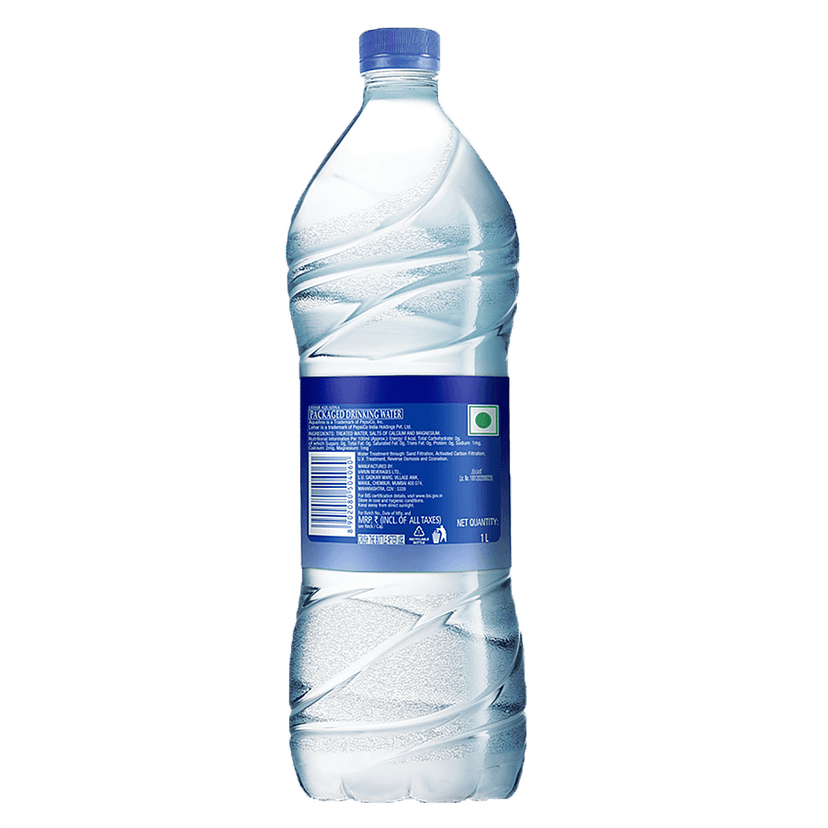 Aquafina Packaged Drinking Water, 1 L Bottle view 2