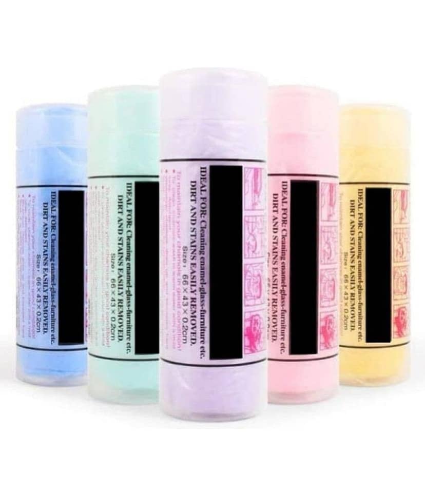 Auto Hub Multicolor 900 GSM Chamois Cloth For Automobile ( Pack of 5 )