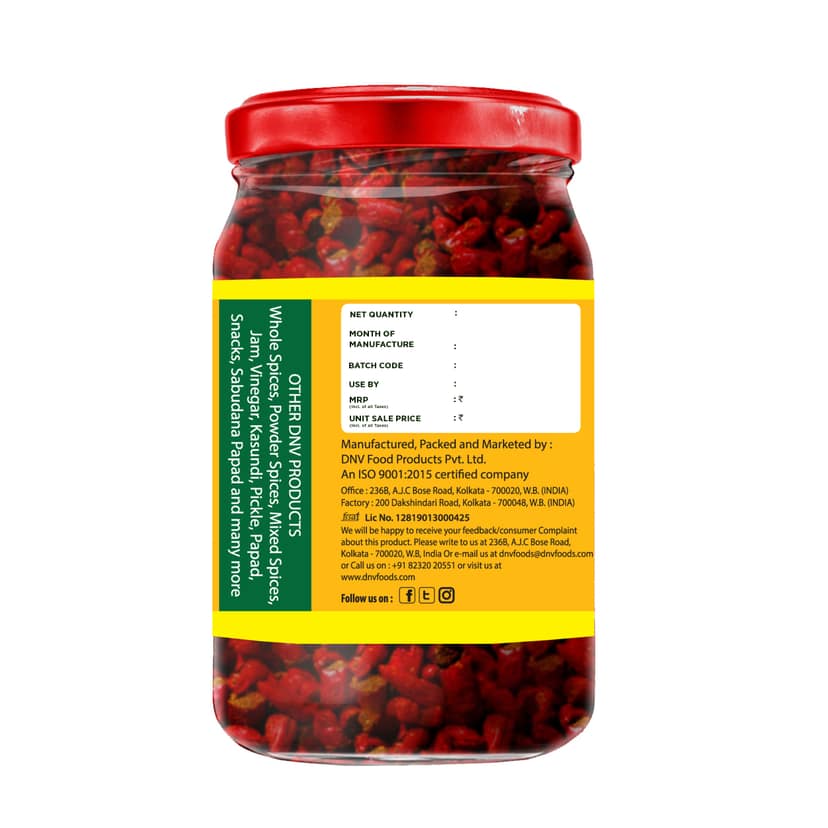 DNV Foods Pickle Red Chilli Premium, 200 gm view 2