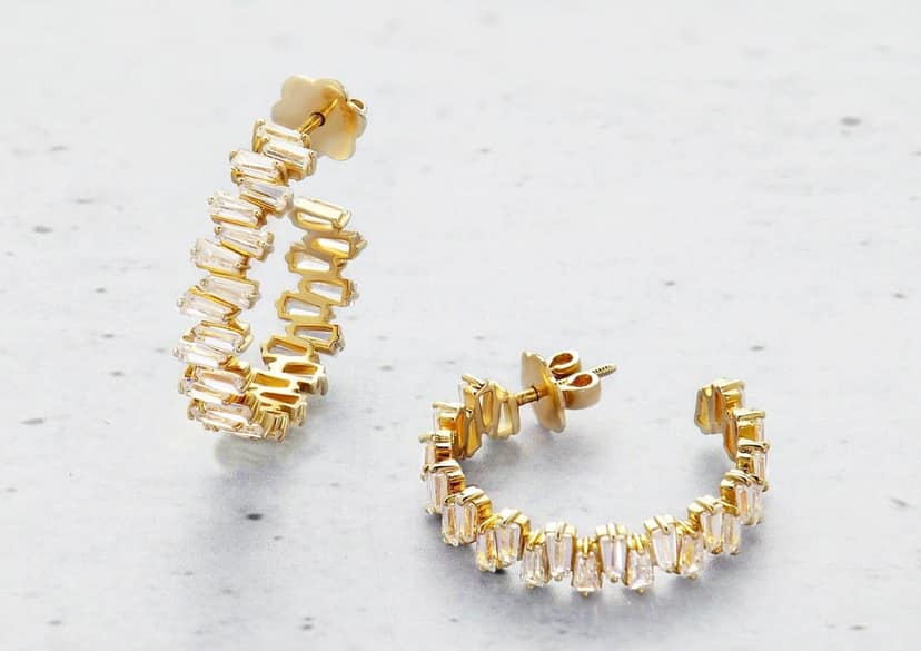 Tapering Radiance Hoop Earrings