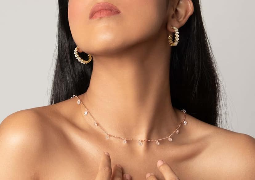 Tapering Radiance Hoop Earrings view 4
