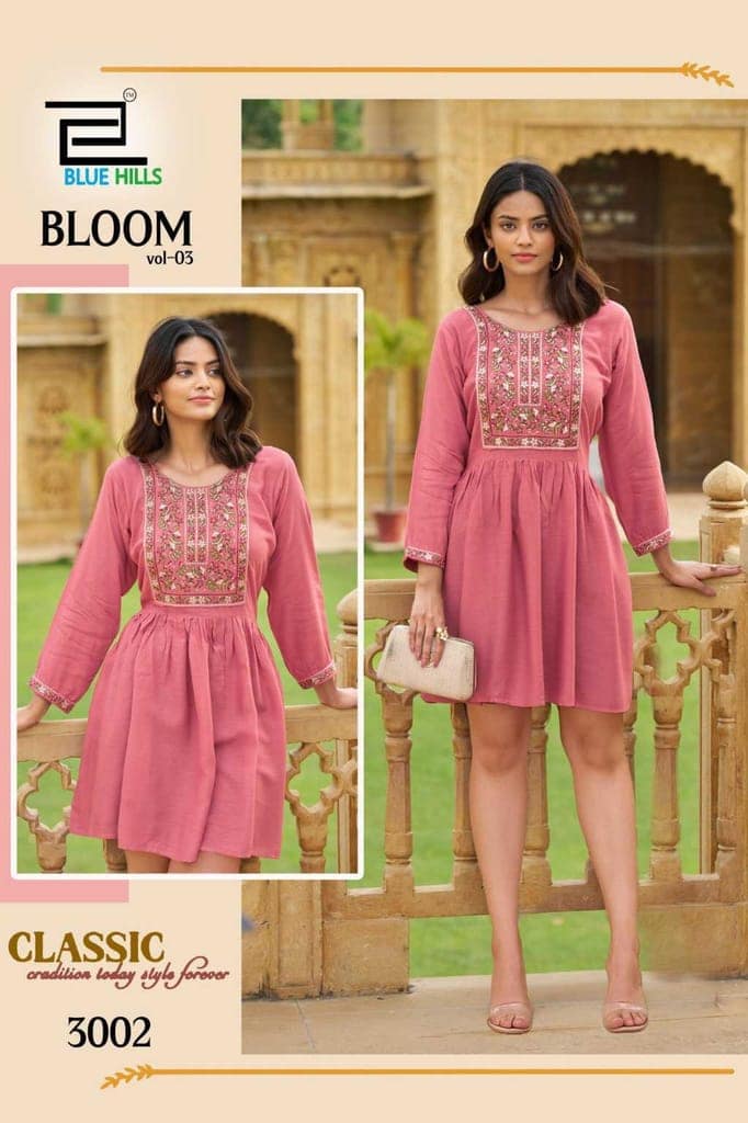 Rayon wrinkle kurti