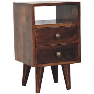 Mini Classic California Walnut Bedside view 2
