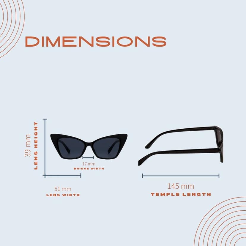 4Flaunt Full Rim Stylish, Latest & Trending Vintage Retro Cat Eye Fame Series Sunglasses For Women | 100% UV400 Protected | Medium (51-17-145 mm) | 4FS03 (C2 - Tortoise Brown) view 7