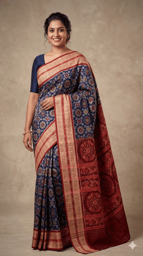 Mandalas Sambalpuri Saree view 2