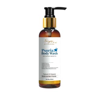 Siya Ayurveda Psoria Body Wash - Psoriasis Body Wash | Eczema Rough & Dry Skin, Relieves Itchy Skin, Nourishing Body Wash | 1% Salicylic Acid | Dr. Megha Chaturvedi Shower Gel - 200ml