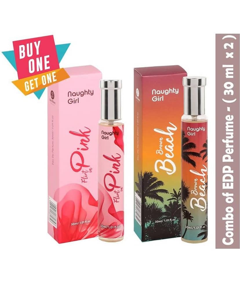Naughty Girl Luxury EDP Flirt In Pink With Brown Beach Perfumes for WomenBuy One Get One (30ml x 2) view 2