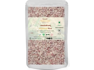 Rajamudi Organics Semi Polished Rice - 1 Kilogram