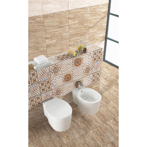 Orientbell Wall Tiles ODG Travertine Brown LT 6 Pcs