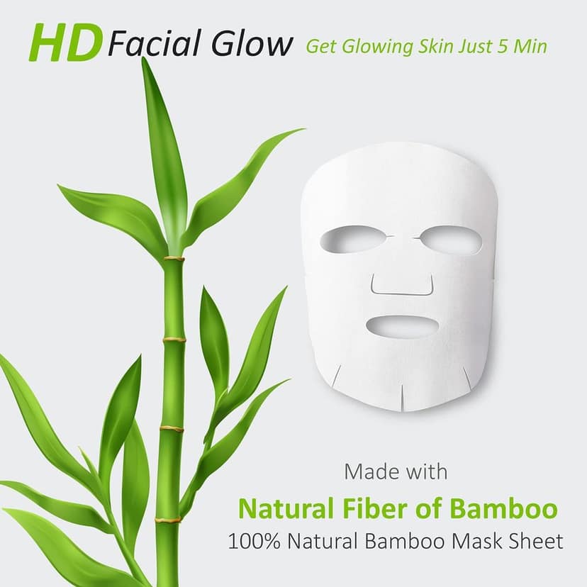 MasKing Bamboo Facial Sheet Mask of Algae & Pearl for Skin Toning Ideal for Women & Men 20ml, (Pack of 1) view 7