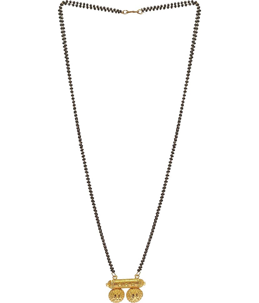 JIPPA - Golden Mangalsutra ( Pack of 1 )