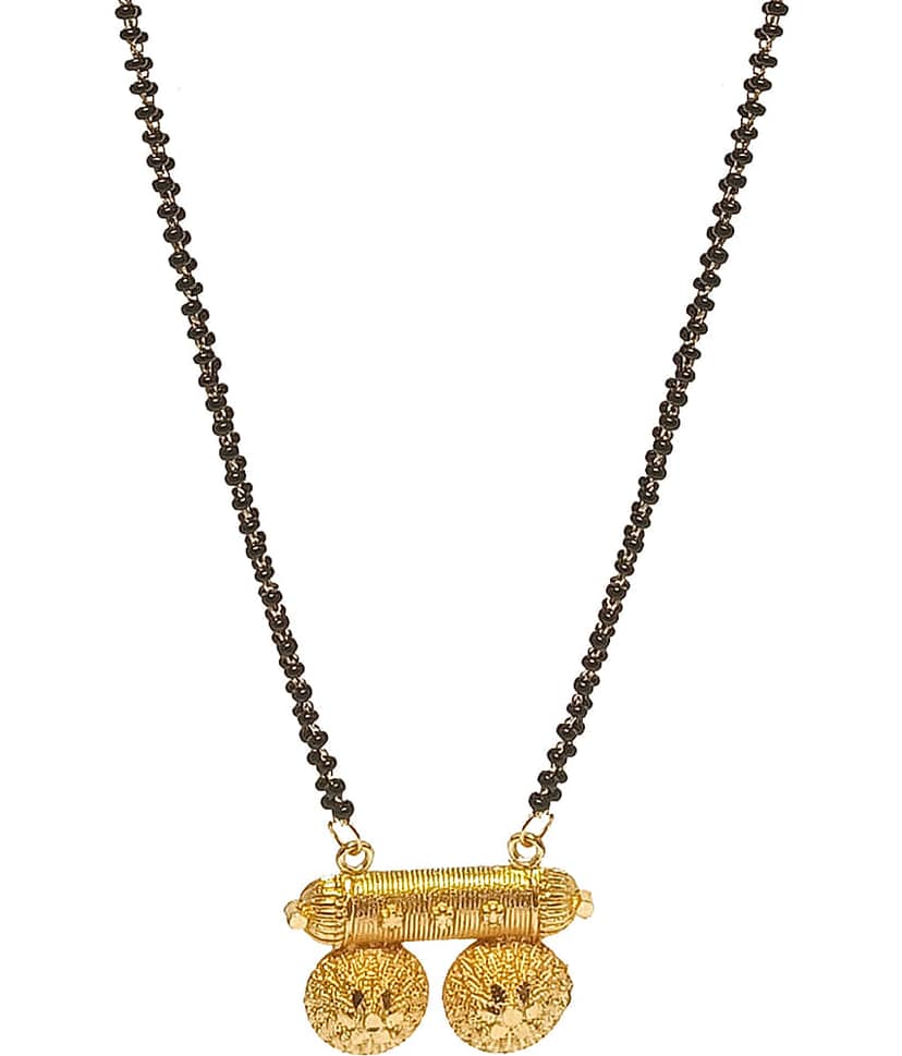JIPPA - Golden Mangalsutra ( Pack of 1 ) view 2