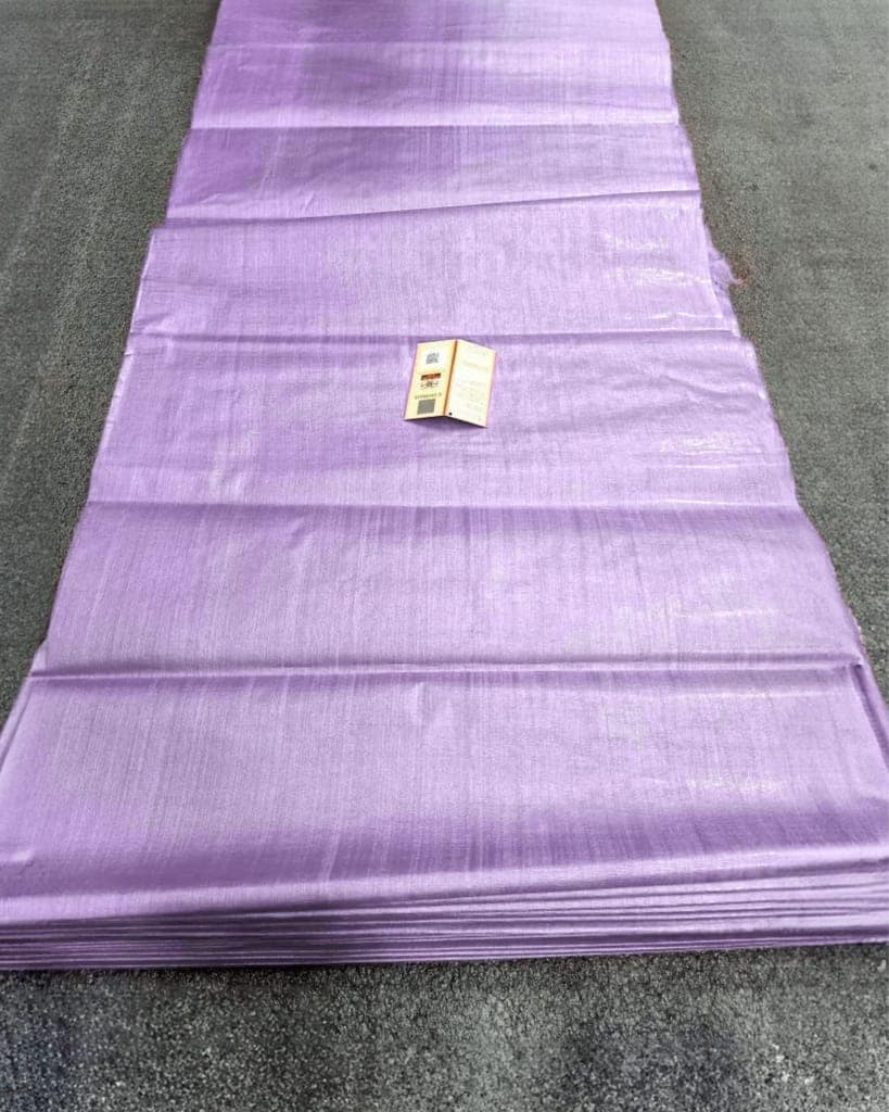 Silkmark Certified Pure Tussar Silk Fabric Lavender Color-5342