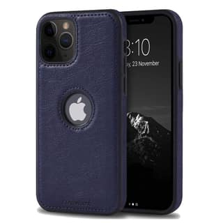 LIRAMARK PU Leather Flexible Back Cover Case Designed for iPhone 11 Pro
