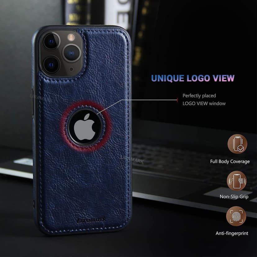LIRAMARK PU Leather Flexible Back Cover Case Designed for iPhone 11 Pro view 3