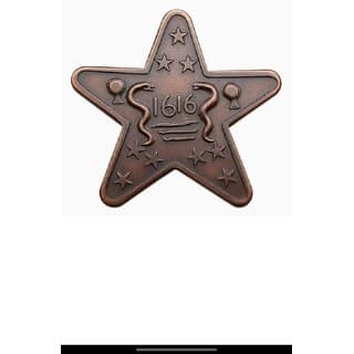 1616 Libbo Eic 1 Anna (Weight 63 Gram) Extremely Rare Beautiful Star Token