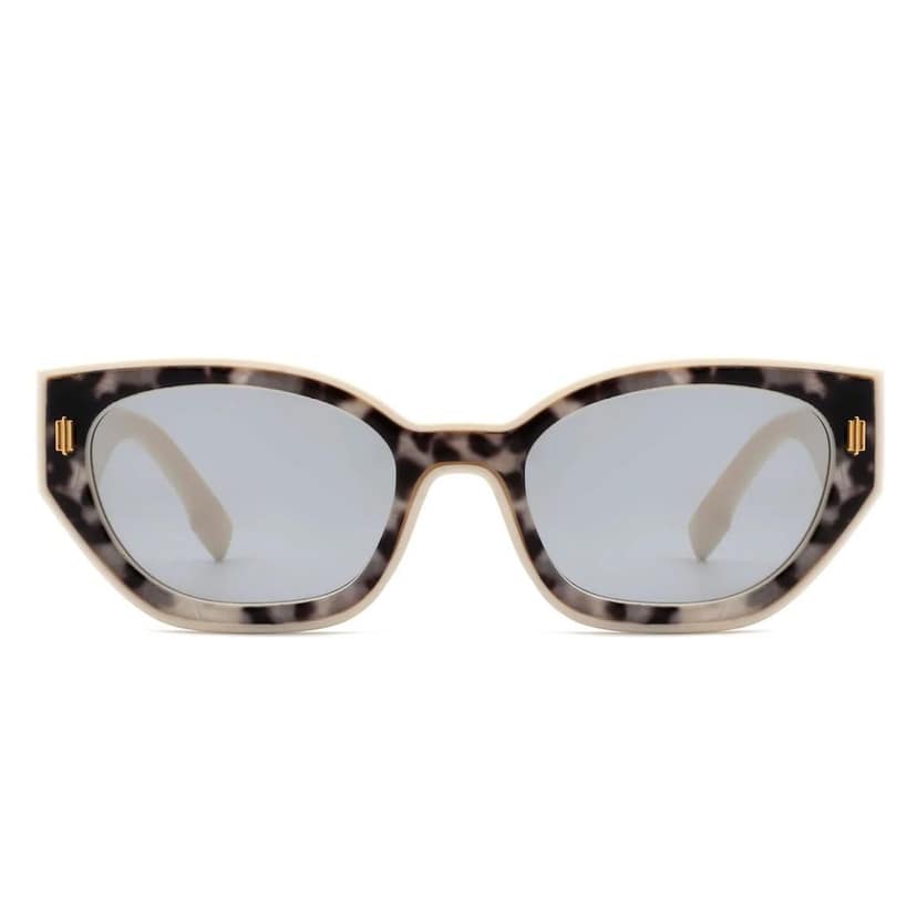 Eyenaks Designer Cat Eye Sunglass For Women | UV400 Protection | Stone Pattern | Durable Metal Hinges | Pack of 1 (Black) view 2