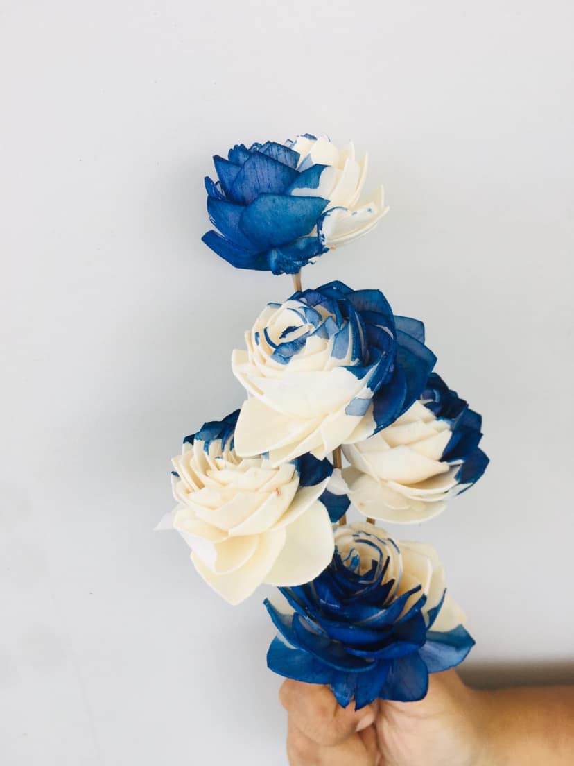 Midnight Blue Sola Flower (5pcs) view 2