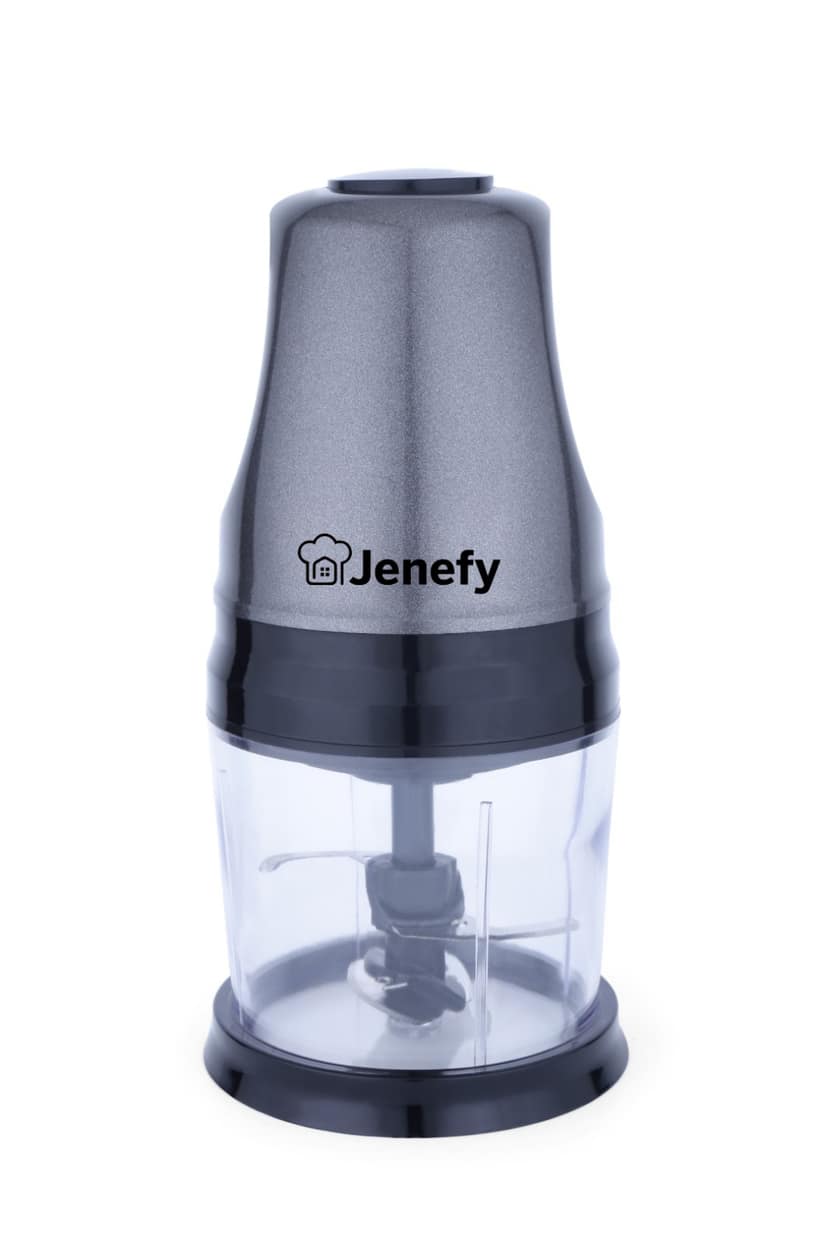 Jenefy Electric Vegetable Chopper for Kitchen 275 Watts Copper Motor 500 ml Bowl For Chop Mince Puree & Whisk 4 Bi Level Stainless steel Blade for Chopping Vegetable and Fruits Black
