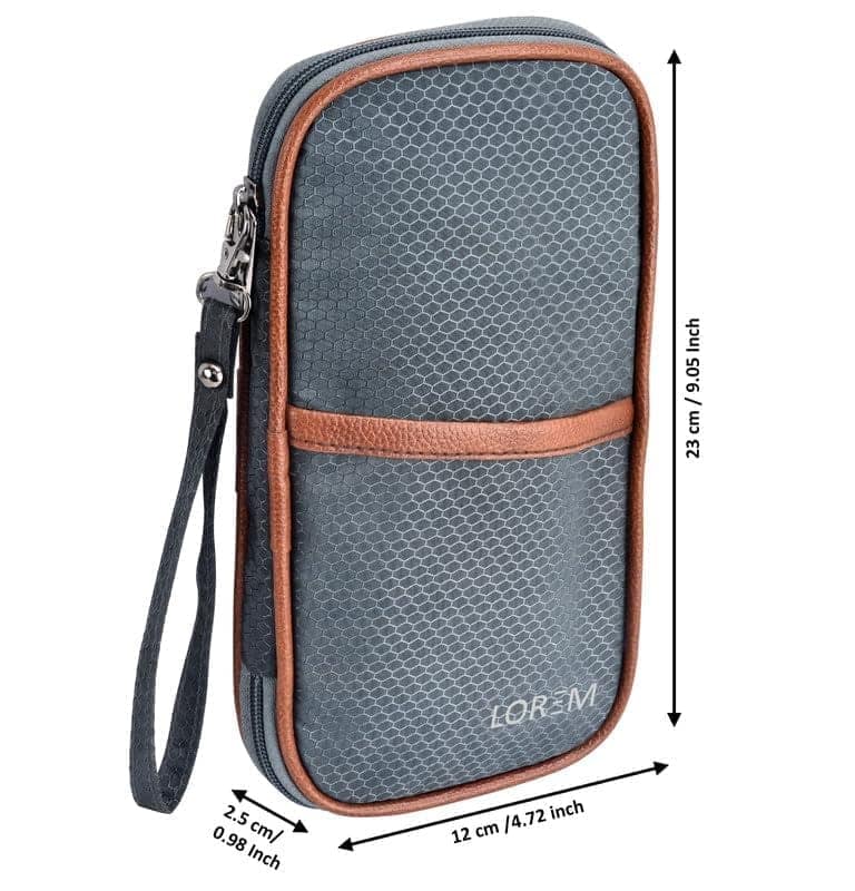 LOREM Deluxe Family Passport Wallet: Organize Credit, Debit Cards, Tickets, Coins, and More with Removable Hand Strap view 5