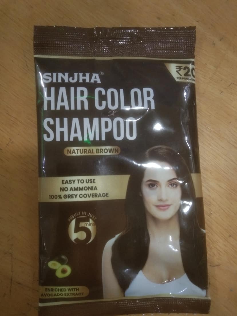 Sinjha Hair color Shampoo Natural brow