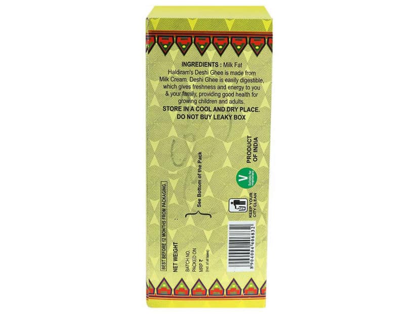 Haldiram Desi Ghee - 500 ml - Carton/Pouch - Pack of 24 view 2