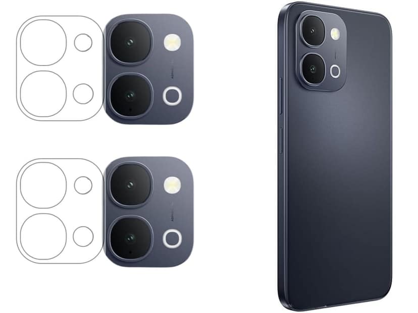 ISAAK Back Camera Lens Protector compatible for iQOO Z11x (Pack of 2)
