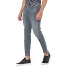 Mufti Grey Ankle Length Knitted Stretch Jeans view 2