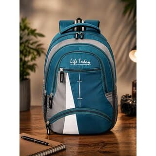 Life Today Laptop Backpack Large 35 L Laptop backpack, travel bag, office bag (Sea Green)