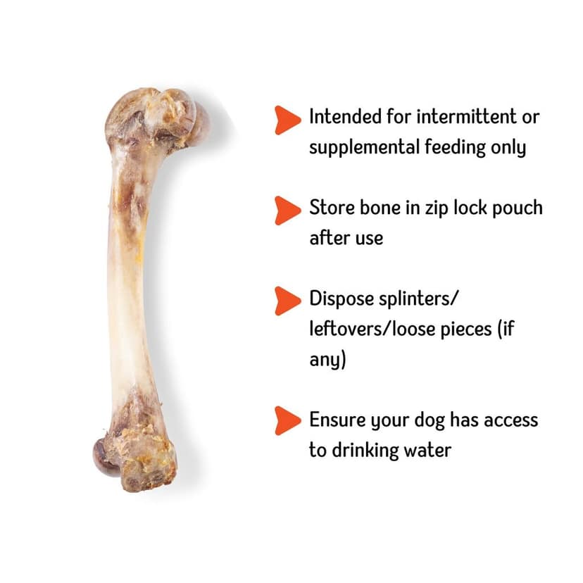Nuts over Mutts Dehydrated Pork Bone, Chewing Bone for Dogs, Dehydrated Dental Bone for Dogs, All Natural Dog Treat, Protein and Calcium Rich, 1 Pack (2 Bones) for Rs 649/- view 5