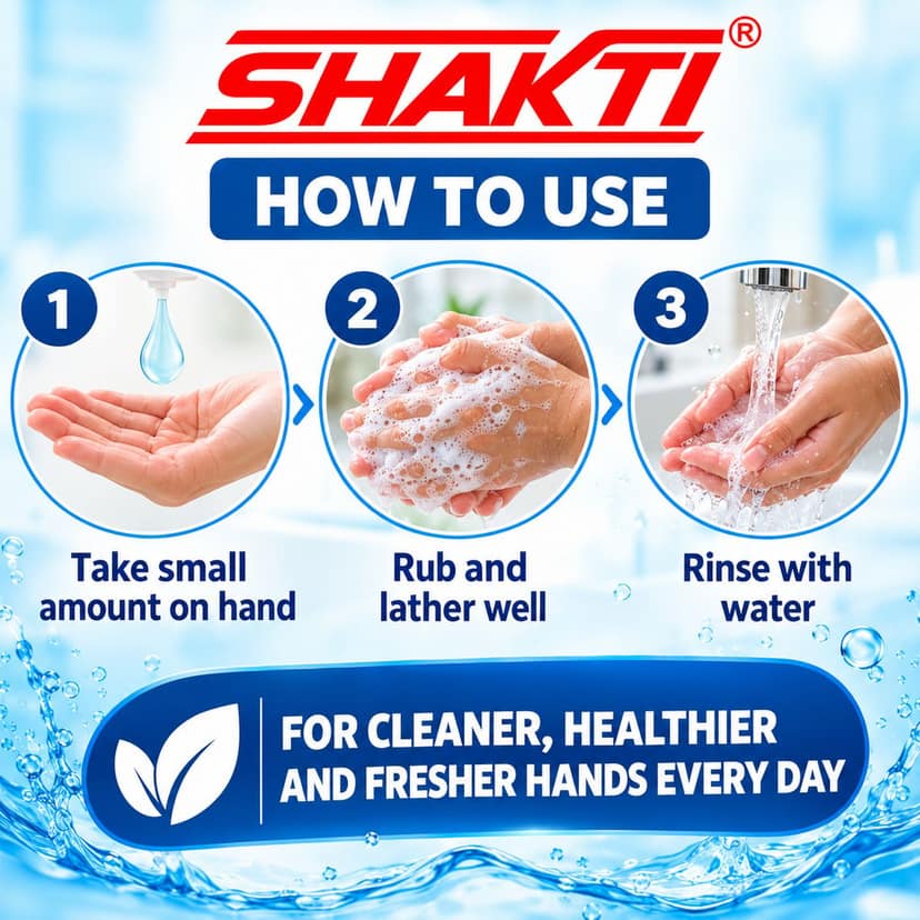 SHAKTI Hand Wash 250ml x 5 Pcs Combo Pack view 8