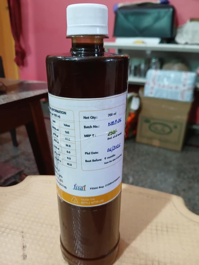 Nisarga Lemon Honey Squash (Bottle) view 2