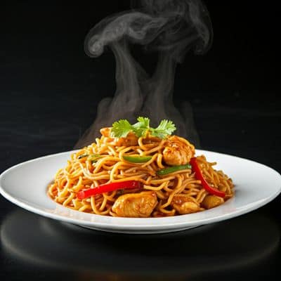 Schezwan Noodles Chicken