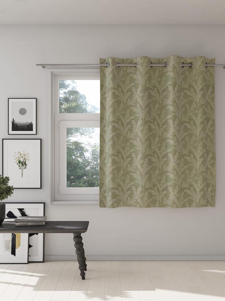 DDECOR - 100% Polyester Window 5 Ft|135 CM X 160 CM| - Green