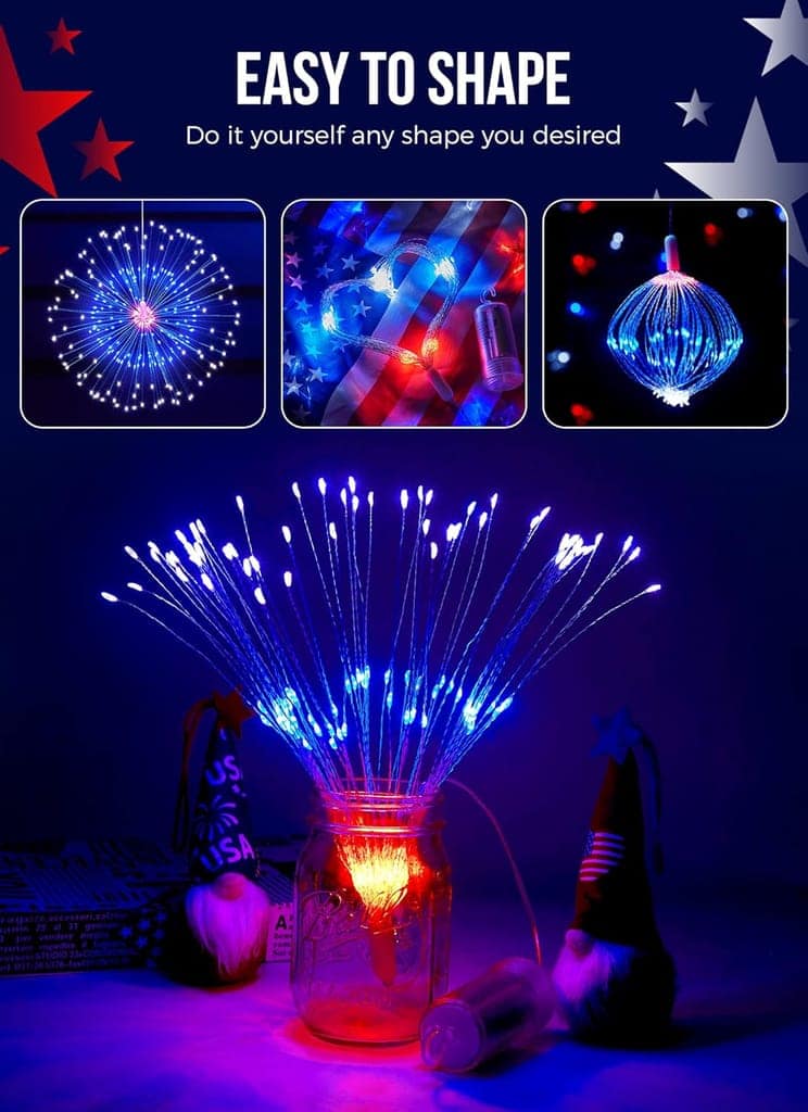 GLOWSERIE Multicolor 360° Starburst Fireworks Effect LED Decorative Lamp with Wireless Remote for Indoor & Outdoor Lighting view 7