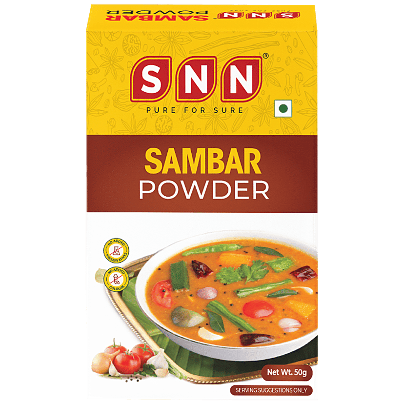 SNN Sambar Powder - Flavourful & Rich Aroma, 50 g Pouch