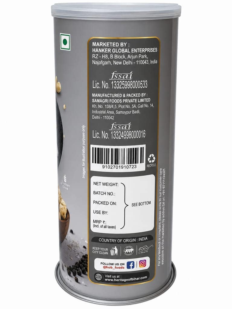 HOB Salt & Pepper Makhana 60G view 3