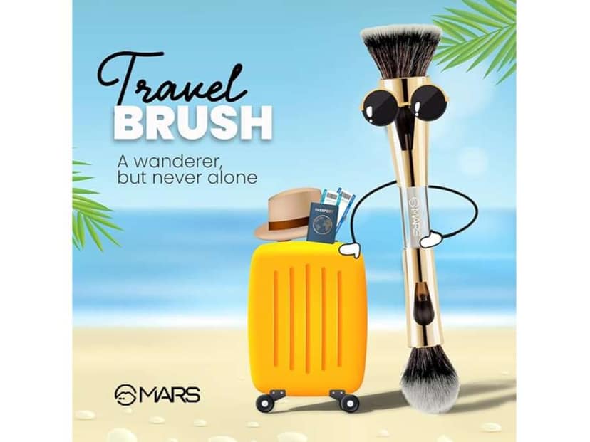 MARS 4 in 1 Foundation Eyeshadow Blending & Flat Brush Set view 4