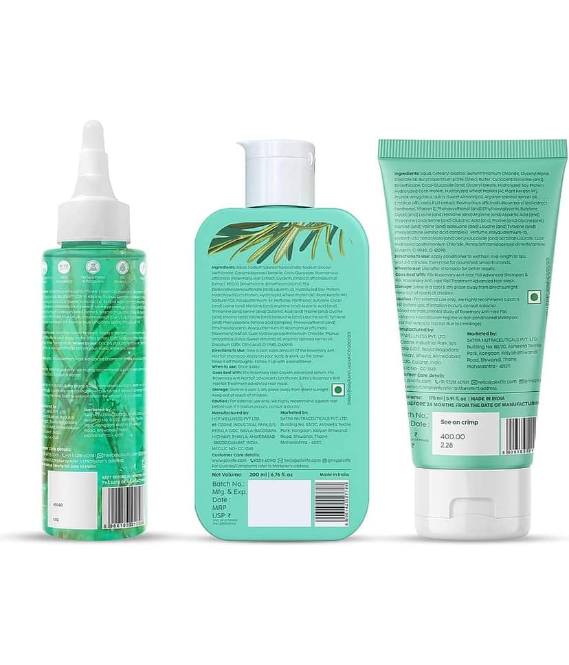 The Plant Fix Plix Rosemary Hair Growth Advanced Combo for Reducing Hair Loss & Breakage (3 Items in the set) view 2