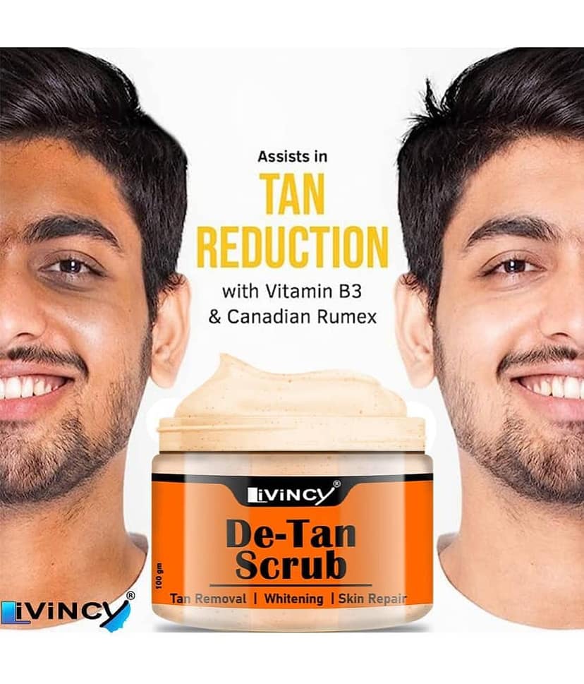 LIVINCY Softening & Smoothening Facial Scrub For Men & Women ( Pack of 1 ) view 2