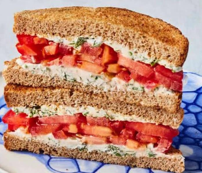 Cheese and tomato