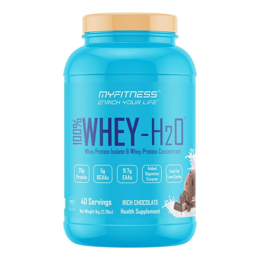Myfitness Protein Powder 500g 1kg 2kg | 100% Whey H2O | 80% Protein Per Serving | Isolate & Concentrate Blend | Added Digestive Enzymes | Whey Protein Powder