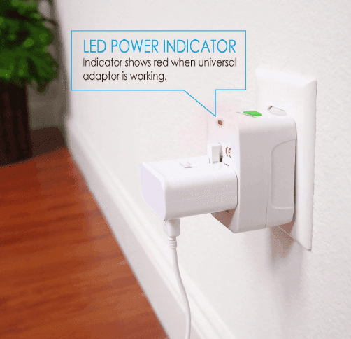 Universal Travel Adapter | All-in-One International Charger with US/UK/EU/AU | Worldwide Plug Converter for Travel, Mobile, Laptop, Gadgets view 4