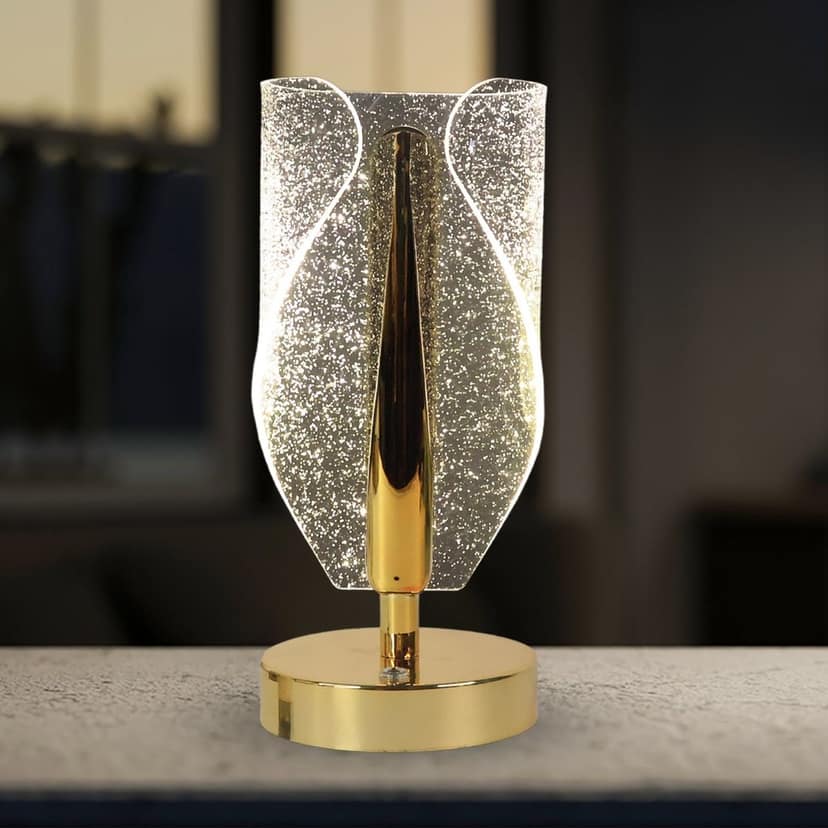 Luxury Crystal Table Lamp with USB Charging (1 Pc) view 4