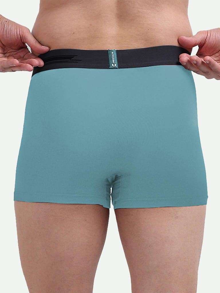 Freecultr Men's Underwear Anti Bacterial Micromodal Airsoft Trunk - Non Itch No Chaffing Sweat Proof - Pack of 2-Midnight Blue,Martini Blue view 2