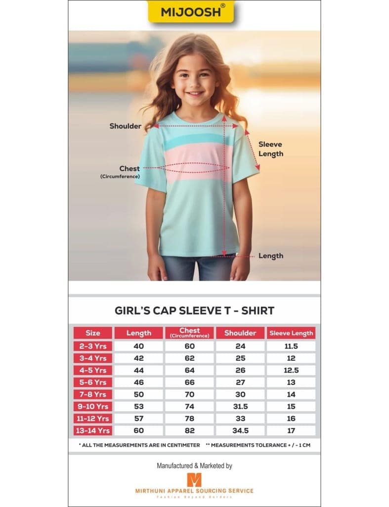 Girls T-Shirt Hibiscus Red / Acid Lime Green, Soft Cotton, Ages 2-6 (2pcs pack) view 6